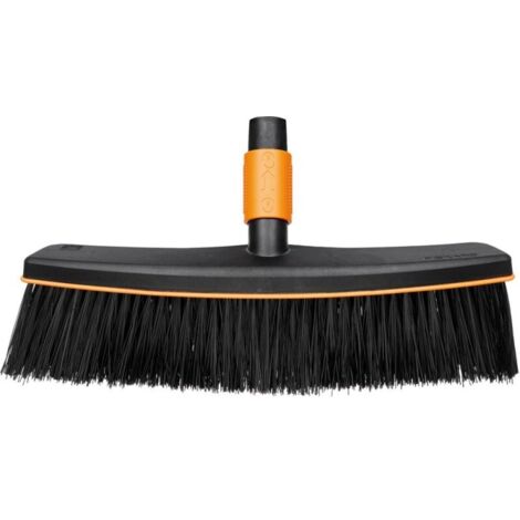 Fiskars QuikFit Cabezal de Escoba Negro Naranja 38 cm