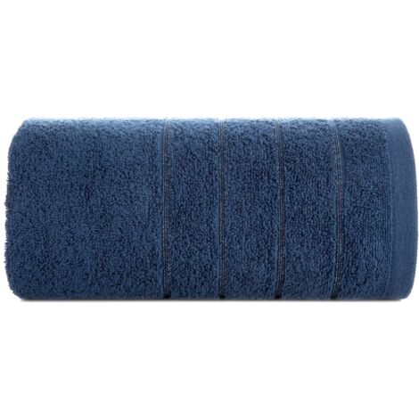 TOALLA DE BA脩O ABSORBENTE Y ESPONJOSA EUROFIRANY DALI 30X50CM AZUL MARINO