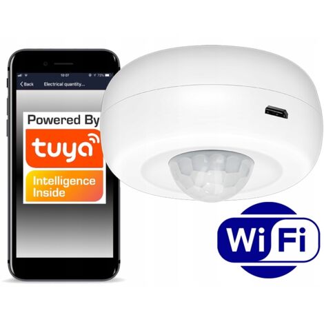Sensor detector de movimiento y luz PIR LUX WiFi TUYA