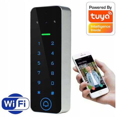Videoportero Código de Bloqueo y Tarjeta de Acceso Apertura de Puerta RFID TUYA WIFI