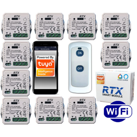 10x Controlador de persianas enrollables WiFi TUYA RFR-CM Control remoto GRATIS