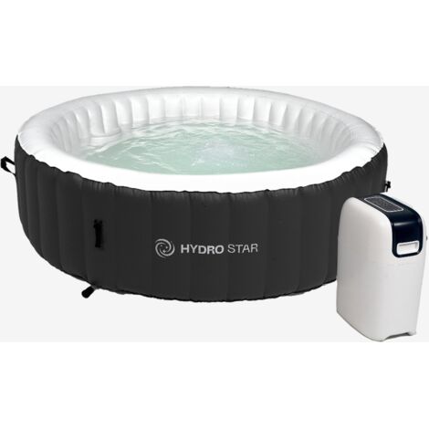 Piscina hinchable de jardín HYDRO STAR HORIZON GRAY redonda para 4-5 personas