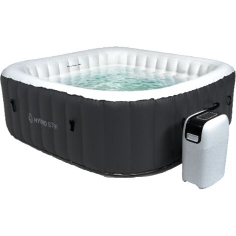 Piscina hinchable de jardín HYDRO STAR MALAGA GRAY cuadrada 4-6 personas
