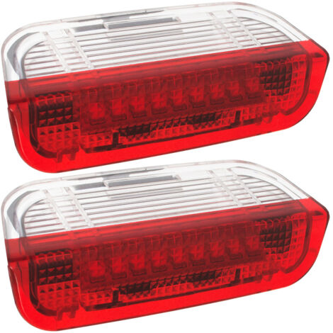 Luces interiores de puerta LED BLANCO-ROJO para VW Eos Golf V VI Jetta III Passat B6 B7 B8 CC Scirocco Sharan Touareg (juego de 2)