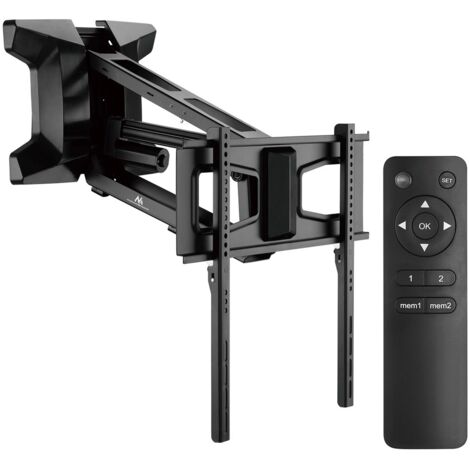 Maclean Soporte de Pared Eléctrico para TV de 37-70"  Altura Ajustable con Mando a Distancia  para Montaje sobre la Chimenea  Máx. VESA 600x400  hasta 35 kg  MC-891 (1/5)