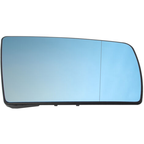 Inserto de espejo retrovisor Mercedes W140 Clase S 95-98 CALEFACTADO AZUL derecho