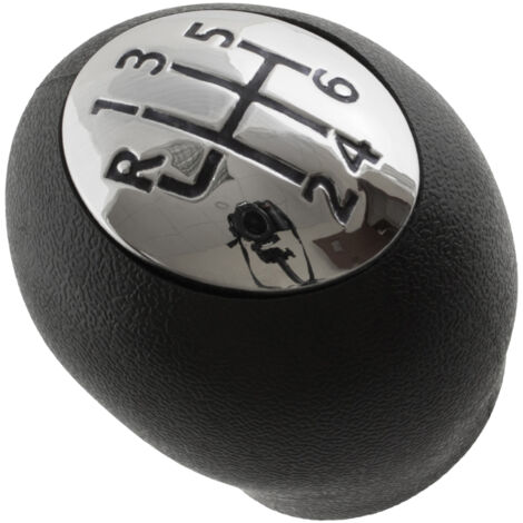 Pomo de cambio de marchas Renault Trafic II 2001- 6 VELOCIDADES NEGRO + CROMADO