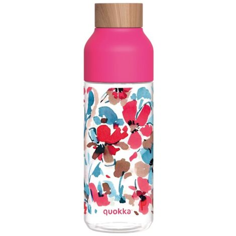 Quokka Ice - Botella de agua ecozen de 720 ml (Flores rojas) (1/4)