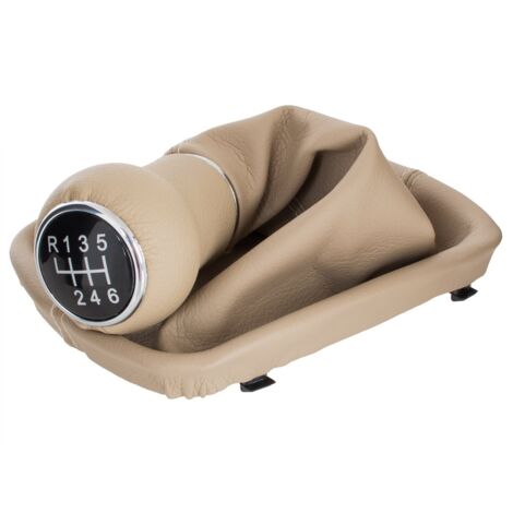 Pomo de cambio de marchas Audi A6 C5 97-04 BEIGE + JUNTA DE 6 VELOCIDADES