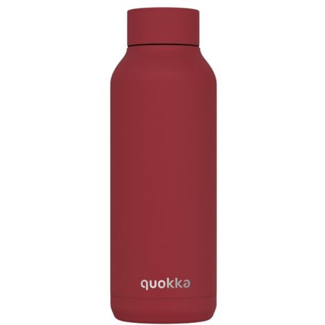 Quokka Solid - Botella t茅rmica de acero inoxidable de 510 ml (rojo ladrillo refractario) (1/5)