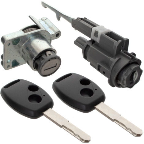 Juego de 2 insertos de cerradura de encendido y cerradura de puerta delantera izquierda para Honda CR-V III (06-12)
