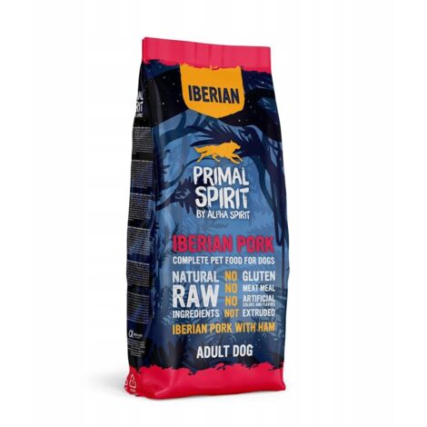 Primal Spirit Ib茅rico 70% Cerdo/Jam贸n para Perros 12k