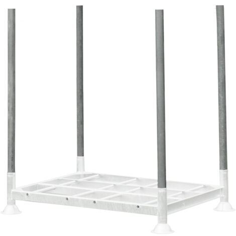 Soporte de tubería para Manurack diámetro 60,3mm x espesor 2,9mm L-120 cm galvanizado N