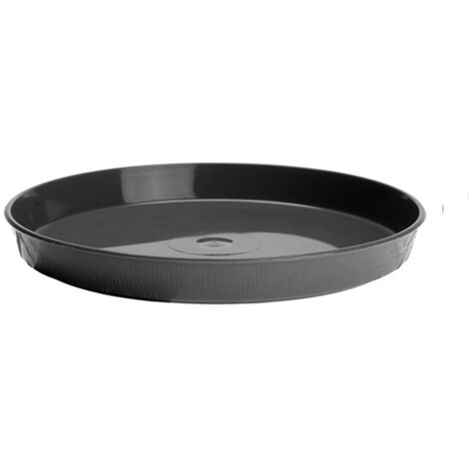 Base plástica redonda de aspecto madera para maceta 17 cm tamaño 1 grafito