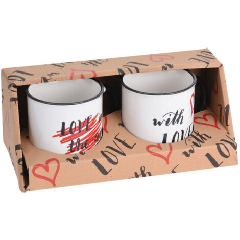 Juego de 2 tazas de porcelana, 200 ml (1/2)