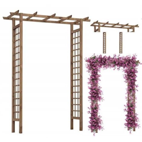 Pérgola de jardín de madera sencilla 153x200 cm Fresia