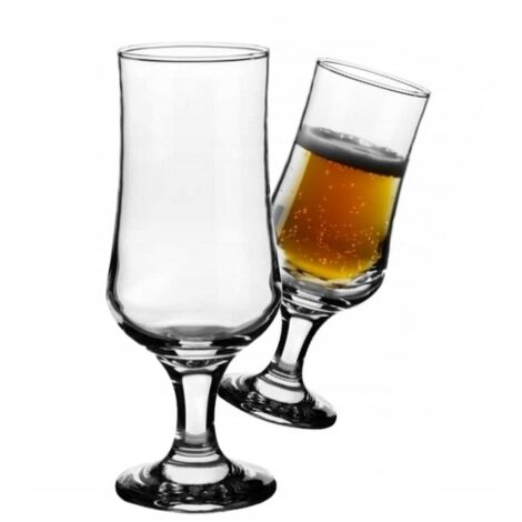 Vaso para bebidas y cerveza de vidrio grueso Melody de 360 ml