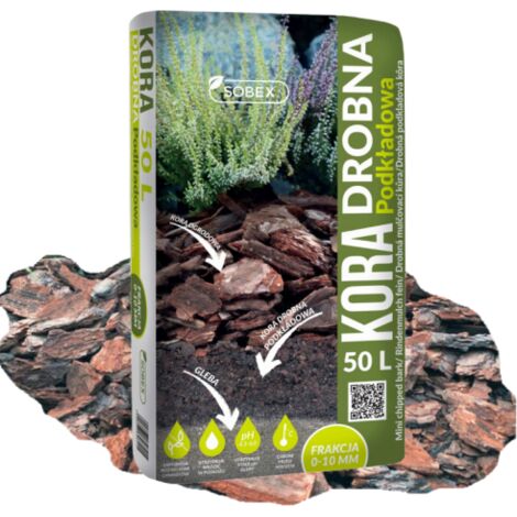 Imprimación fina para jardín de corteza de pino 50L 0-10 mm