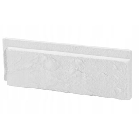 Azulejo de pared de yeso con junta 22,2x7,4cm 0,49 m² Ladrillo decorativo blanco para interiores