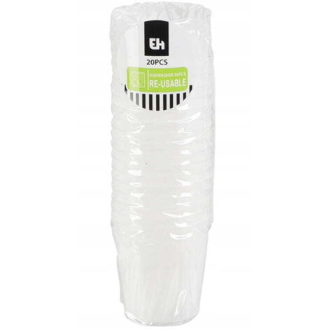 Juego de 20 vasos de chupito de vodka de plástico de colores de 30 ml