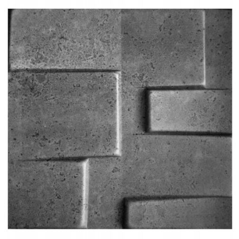 Paneles decorativos de pared de ladrillo grafito 50x50 cm paquete de 8