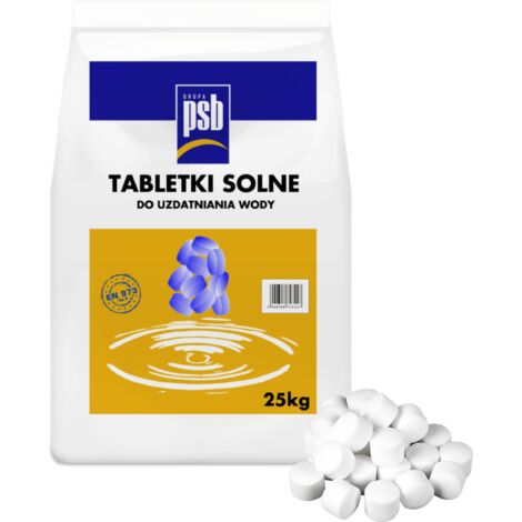 Pastillas de sal para descalcificador de agua de 25 kg