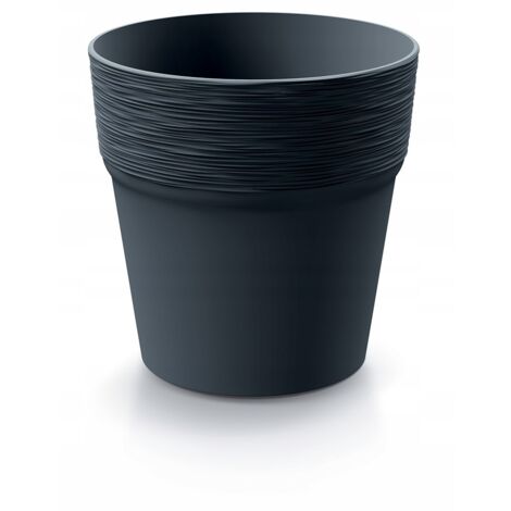 Maceta redonda de plástico, antracita, 15 cm, Furu