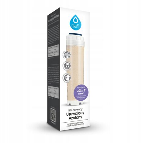 Filtro para eliminar nitratos del agua con resina aniónica