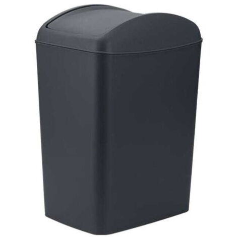 Basurero inclinable SLIM 20 l para basura antracita estrecho esbelto
