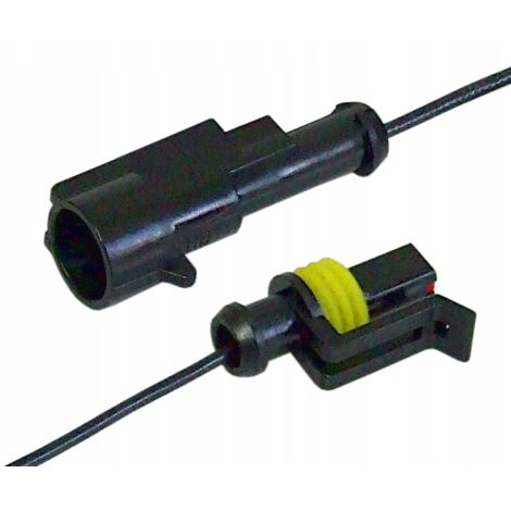 Conector herm茅tico Supersel 1 pin 1.5 con cable automotriz (1/5)