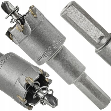 Broca de corona de widia para metal y madera 25 mm
