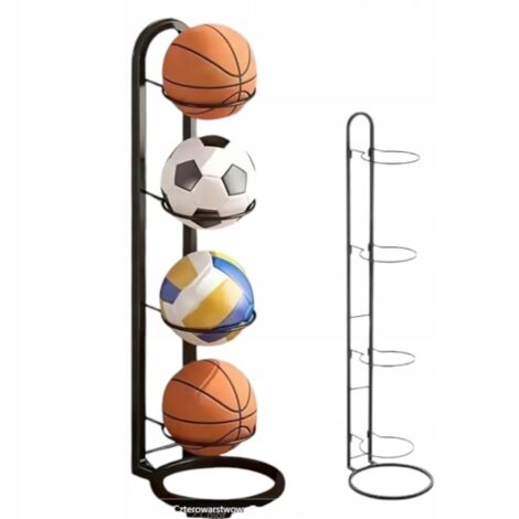 Soporte para 4 pelotas estante organizador almacenamiento de pelotas (1/5)