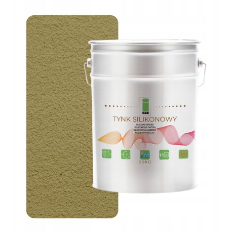 Revestimiento de fachada de silicona color pistacho, 1,5 mm, permeable al vapor, 25 kg (1/5)