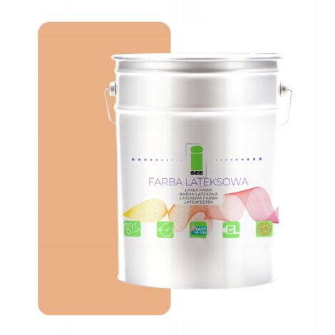 Pintura de látex para paredes, beige, para interiores, en polvo, oscura, 10 l (1/5)