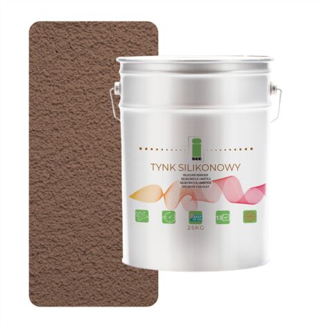 Yeso de silicona para exteriores, marrón claro, 1,5 mm, calidad superior, 25 kg (1/5)