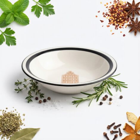 PLATO HONDO PARA CENA O DESAYUNO 500ML CER脕MICA 脴 21 CM PARA SERVIR