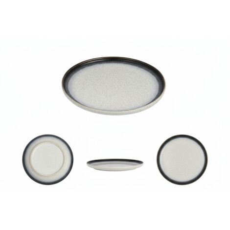 PLATO CER脕MICO 25 CM ELEGANTE Y FUNCIONAL L脥NEA LUNA