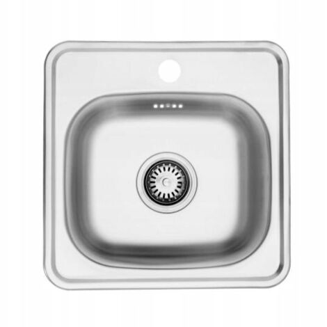 Fregadero individual de acero inoxidable NAYES de 38x38 pulgadas