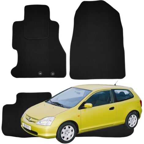 Alfombrillas de terciopelo para Honda Civic VII 2001-2005, limpiaparabrisas para coche B