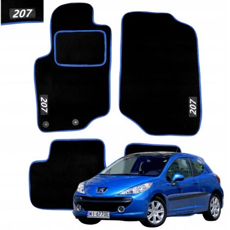 Alfombrillas de terciopelo para limpiaparabrisas de coche Peugeot 207 2006-2012 HAFT N