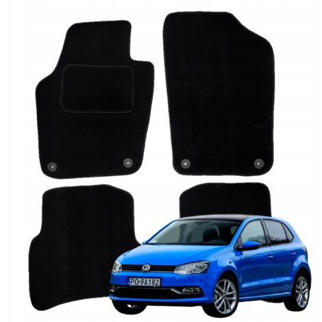 Alfombrillas de terciopelo para Volkswagen Polo V 2009-2017, limpiaparabrisas para coche B