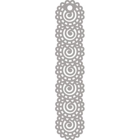 Lámpara colgante A7 con diseño perforado, gris, 18 x 90 cm (1/5)