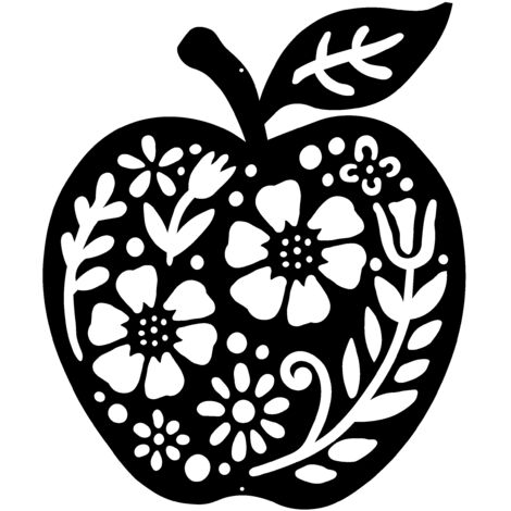 Colgante Z84 APPLE, decoración otoñal perforada, 16x20 (1/5)