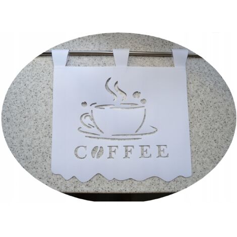 Cortina de cocina KAWA Café GLAMUR 35x35 (1/4)