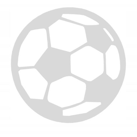 Colgante decorativo con forma de balón de fútbol blanco. (1/3)