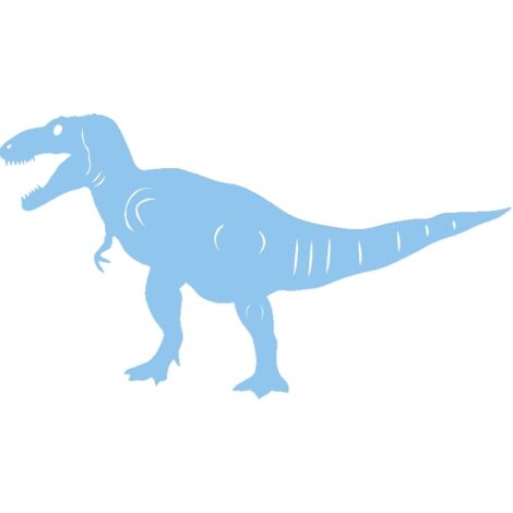 Colgante de dinosaurio azul con patrón perforado (1/5)