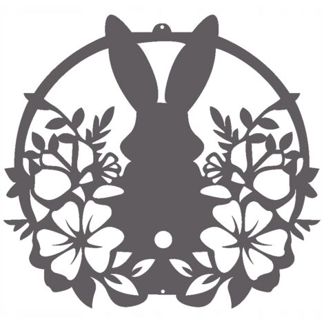 Decoración de ventana con conejito de Pascua J22 - Decoración de primavera (1/4)
