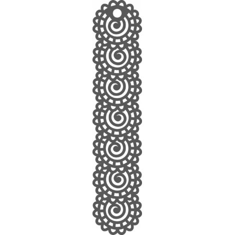 Lámpara colgante A7, diseño perforado, gris, 18 x 90 cm (1/4)