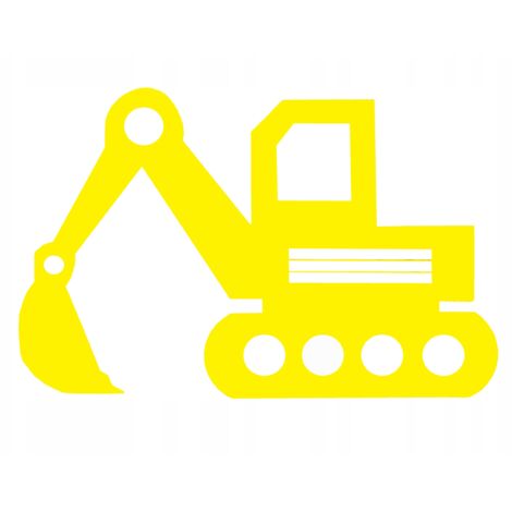 Colgante decorativo calado, excavadora, sombrero de cubo amarillo (1/5)
