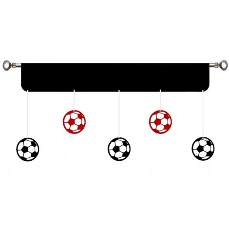 Panel de tienda de campaña para balones de fútbol para jóvenes futbolistas, 90 cm, negro y rojo. (1/4)